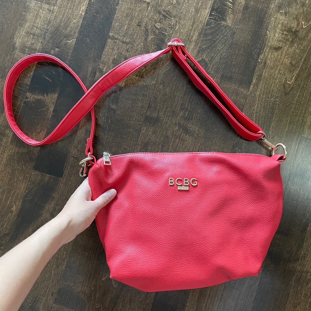 Red BCBG crossbody bag